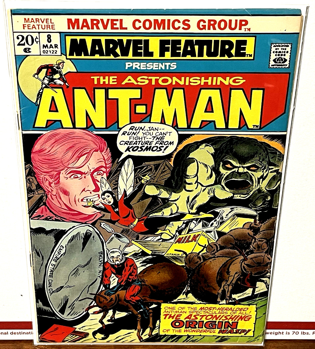 MARVEL FEATURE #8 ANT-MAN  WASP ORIGIN  1971  STARLIN  LEE  KIRBY  NICE COPY
