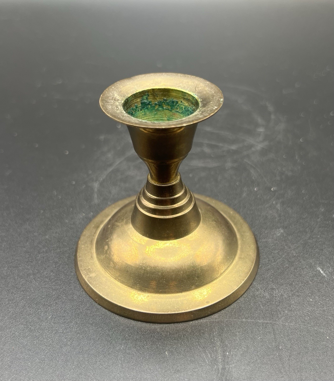 Vintage Solid Brass Taper Candle Holders Pair Made In India Small Candlesticks