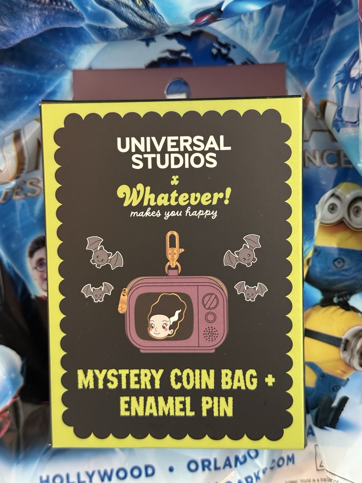 Universal Studios X Whatever Makes You Happy Mystery Coin Bag & Enamel Pin-NEW