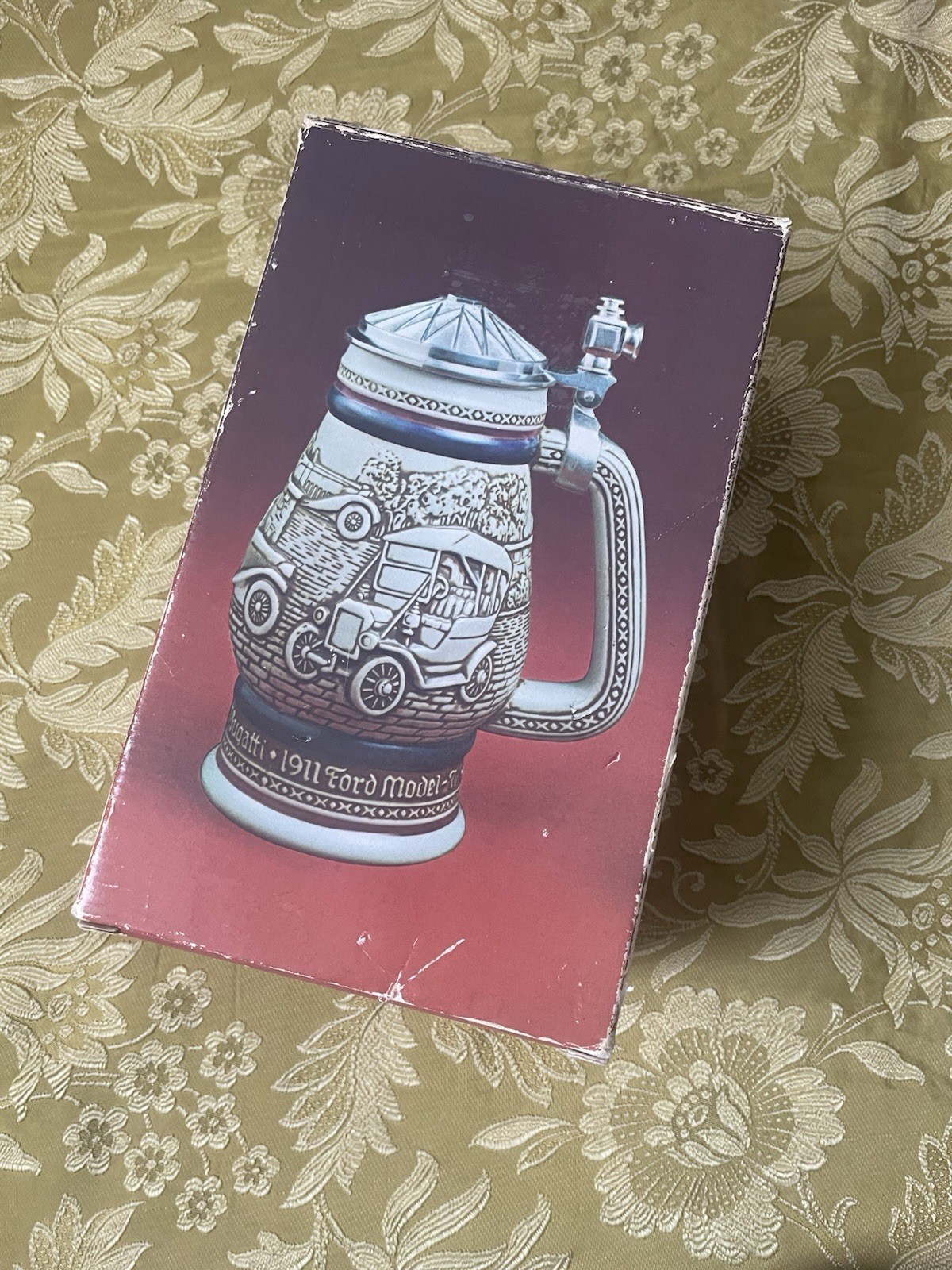 Vintage 1979 Avon Car Classics Ceramic Stein New In A Box Handcrafted