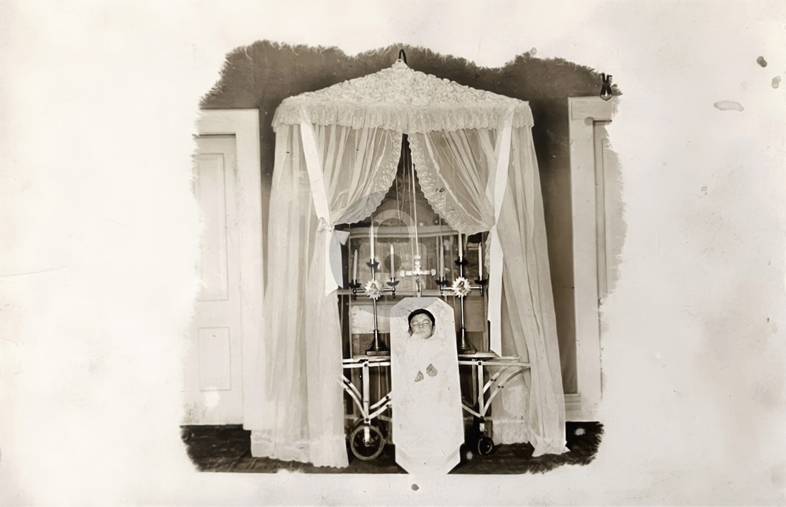 Funeral Photo Dead Child Casket Post Mortem RPPC Photo Postcard COPY Funeral Photo Dead Child Casket Post Mortem RPPC Photo Postcard COPY