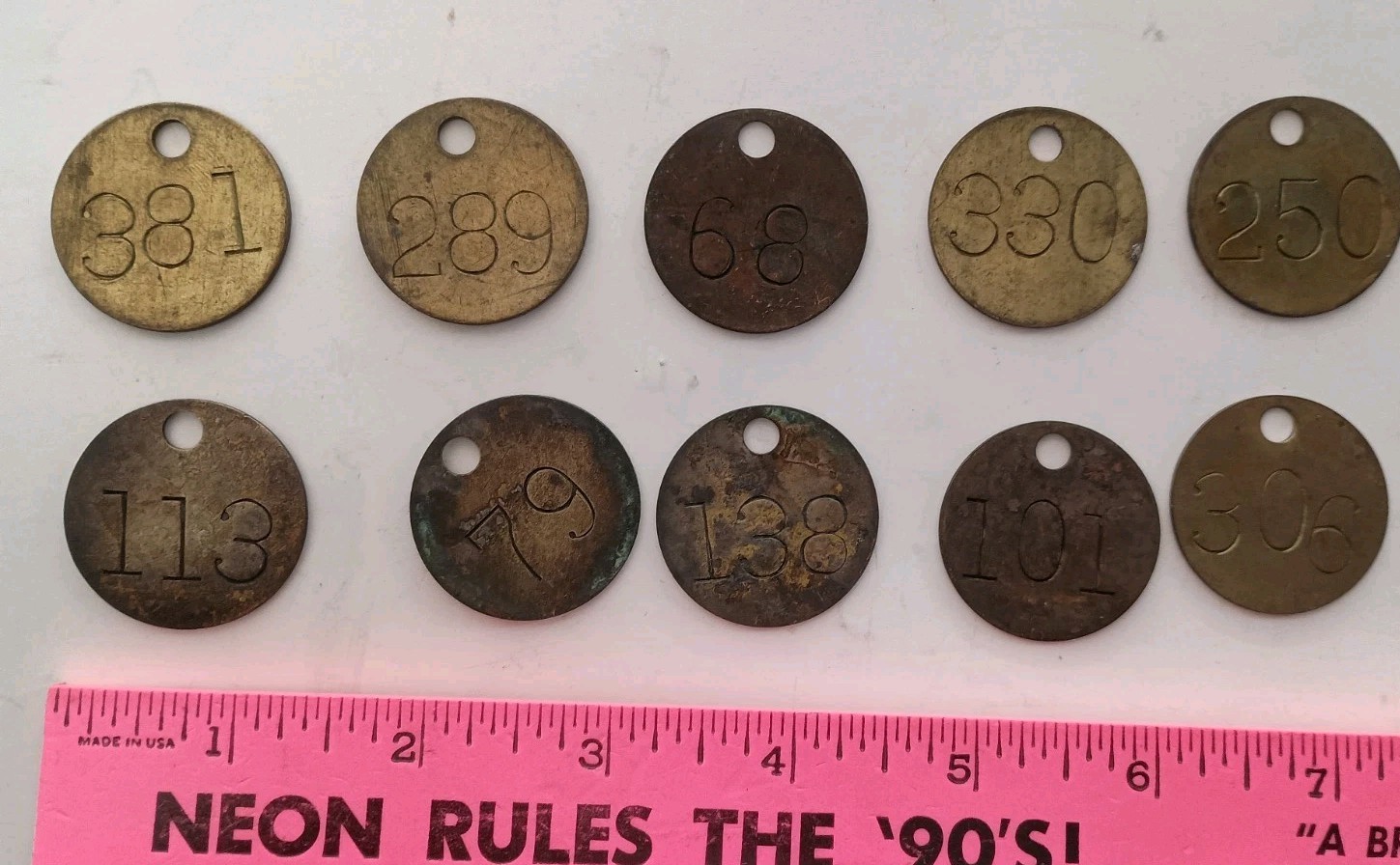 10 Vintage Brass 1.25\