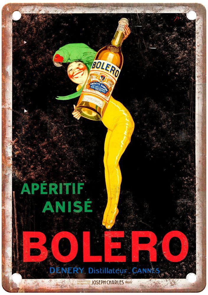 STALL, Joseph Bolero Apéritif Anisé, 1926 Liquor Poster Retro Look Sign E1321