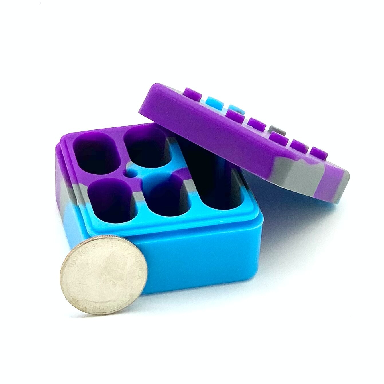 2x Pack Divided 26ml Silicone Container Lego Food-Grade Silicone *FAST SHIP* 2x Pack Divided 26ml Silicone Container Lego Food-Grade Silicone *FAST SHIP*