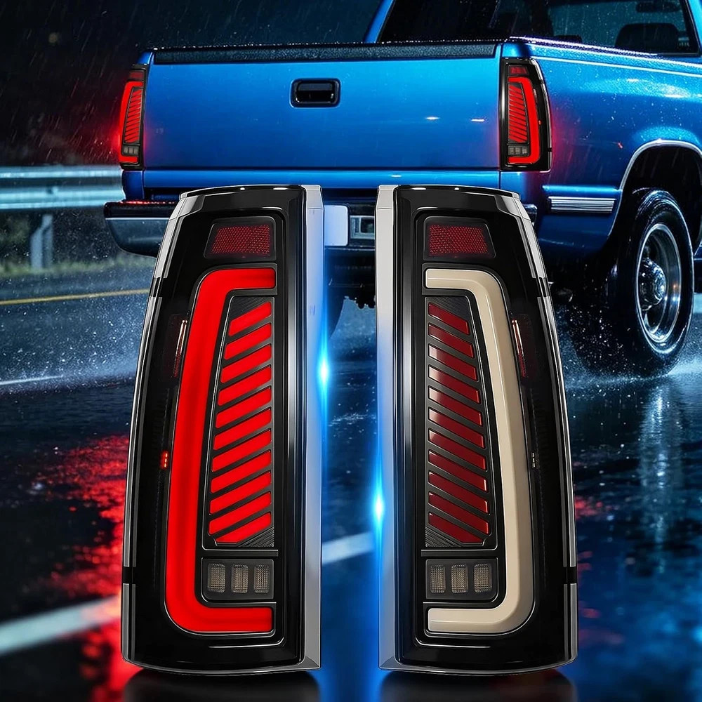 LED Tail Lights Compatible with 1988-1999 Silverado Sierra C/K Suburban Tahoe Yu