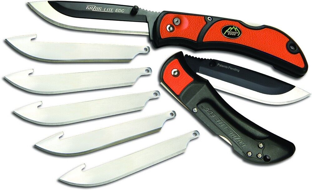 Outdoor Edge Razor - Lite EDC Folding Razor Knife, Blade - OERLB30