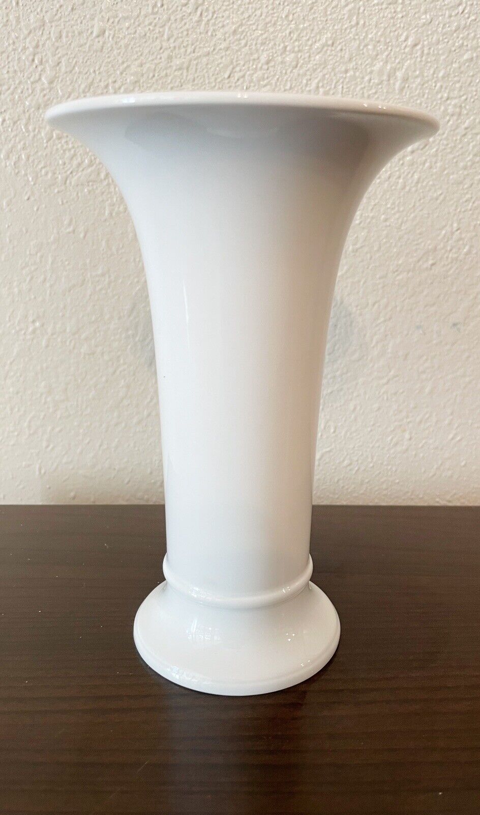 KPM Berlin Porcelain White Funnel Vintage Flower Vase