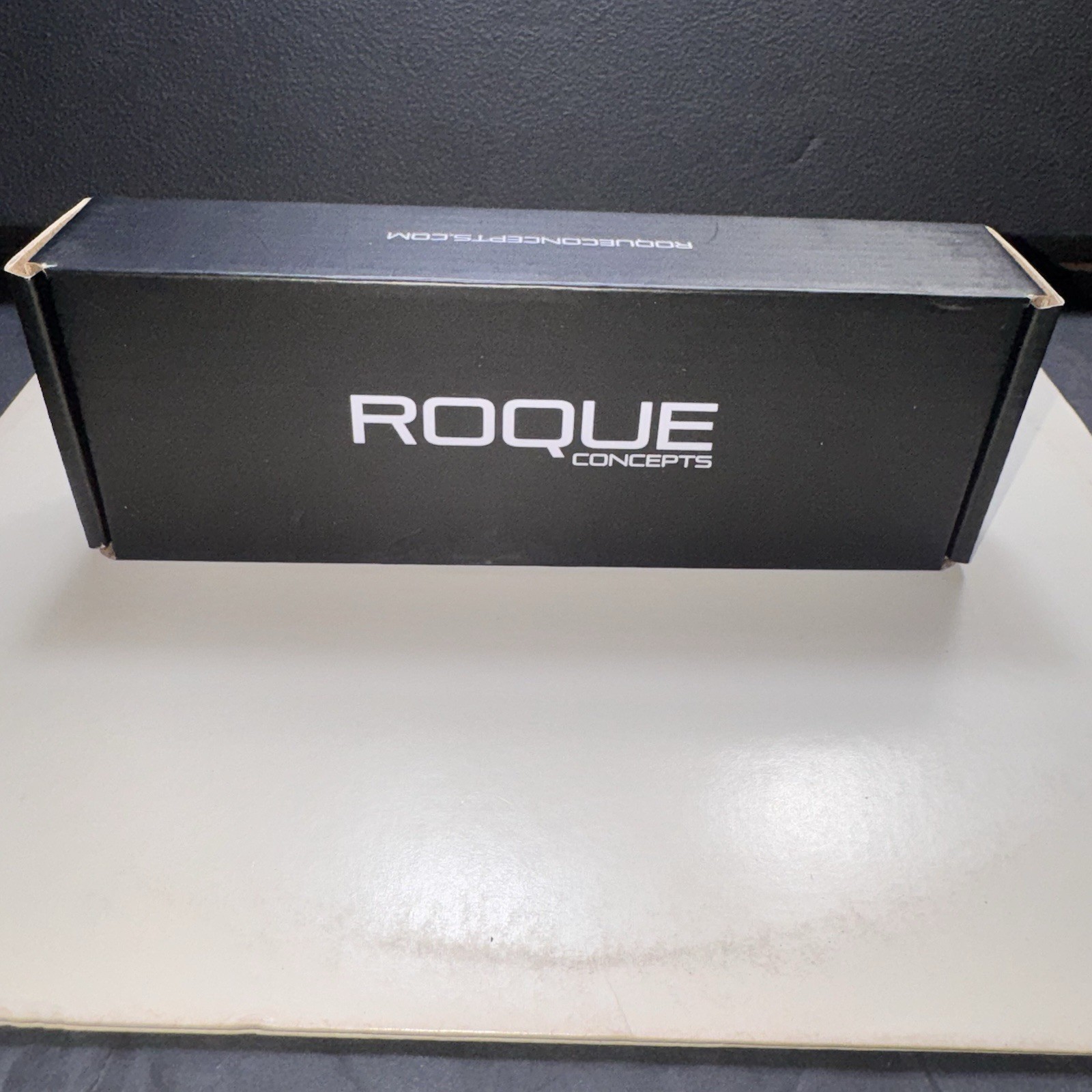 Roque Concepts Fixed Blade Knife Black Tactical Utility Kydex Sheath Open Box