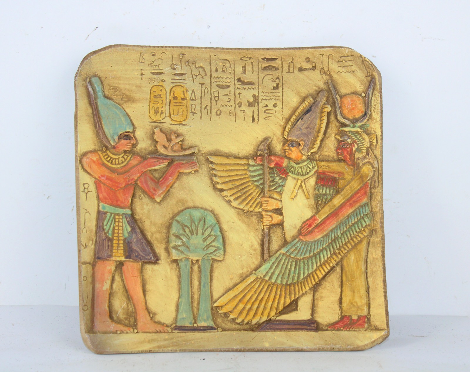 Rare Ancient Egyptian Antique Stela of Ahmose With Gods BC Egyptian Mythology