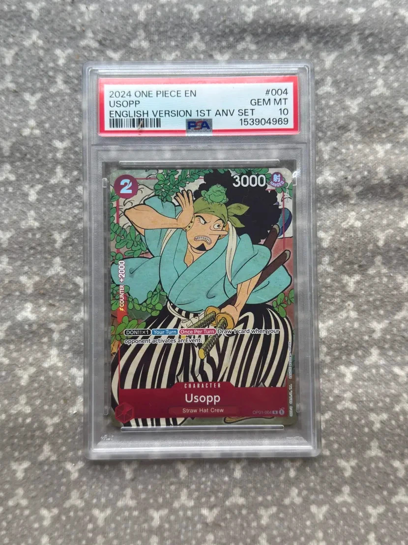 2024 ONE PIECE ENGLISH VERSION 1ST ANNIVERSARY SET #004 USOPP PSA 10