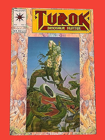 Turok Dinosaur Hunter #1 1993 Valiant Comics Foil Cover David Michelinie