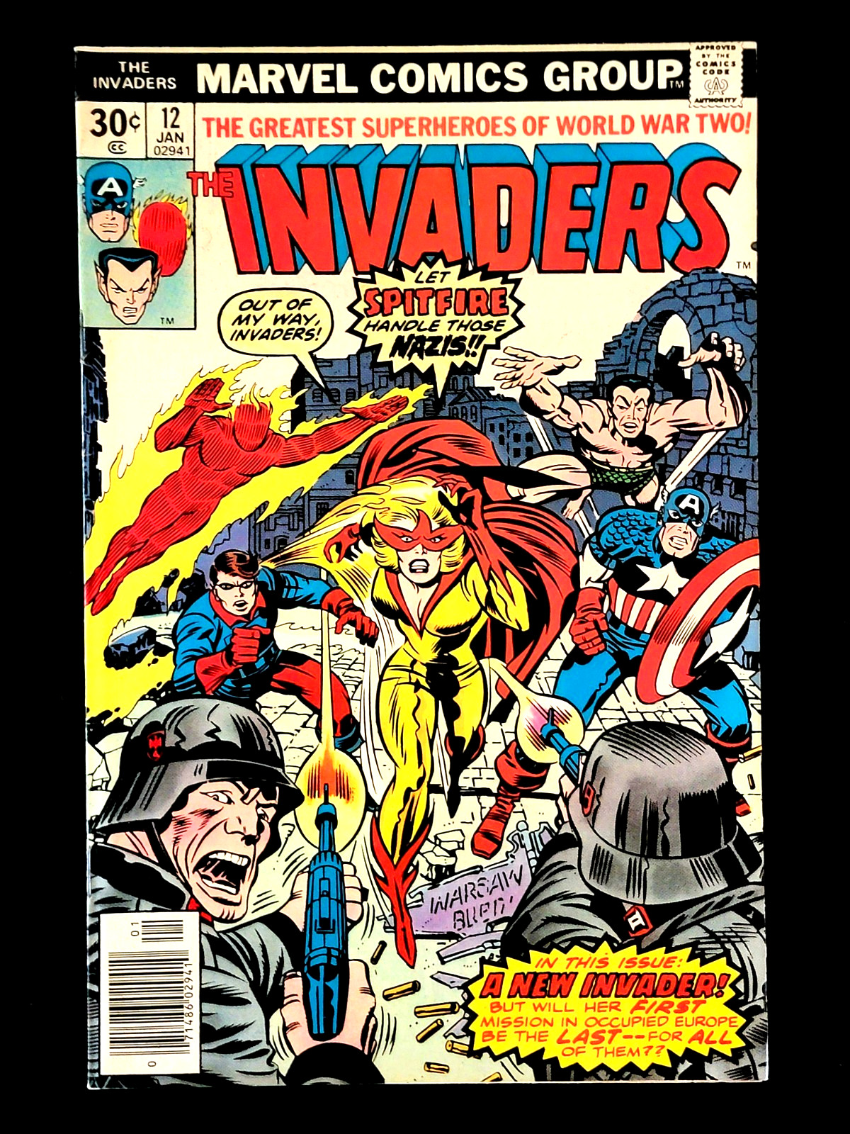 Invaders #12 (Jan 1977, Marvel)