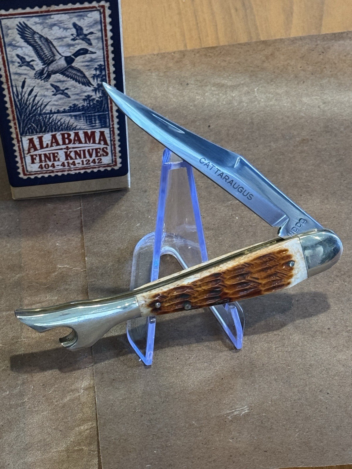Cattaraugus Lady Leg Sabre Ground blade With Etch 5” New Unused