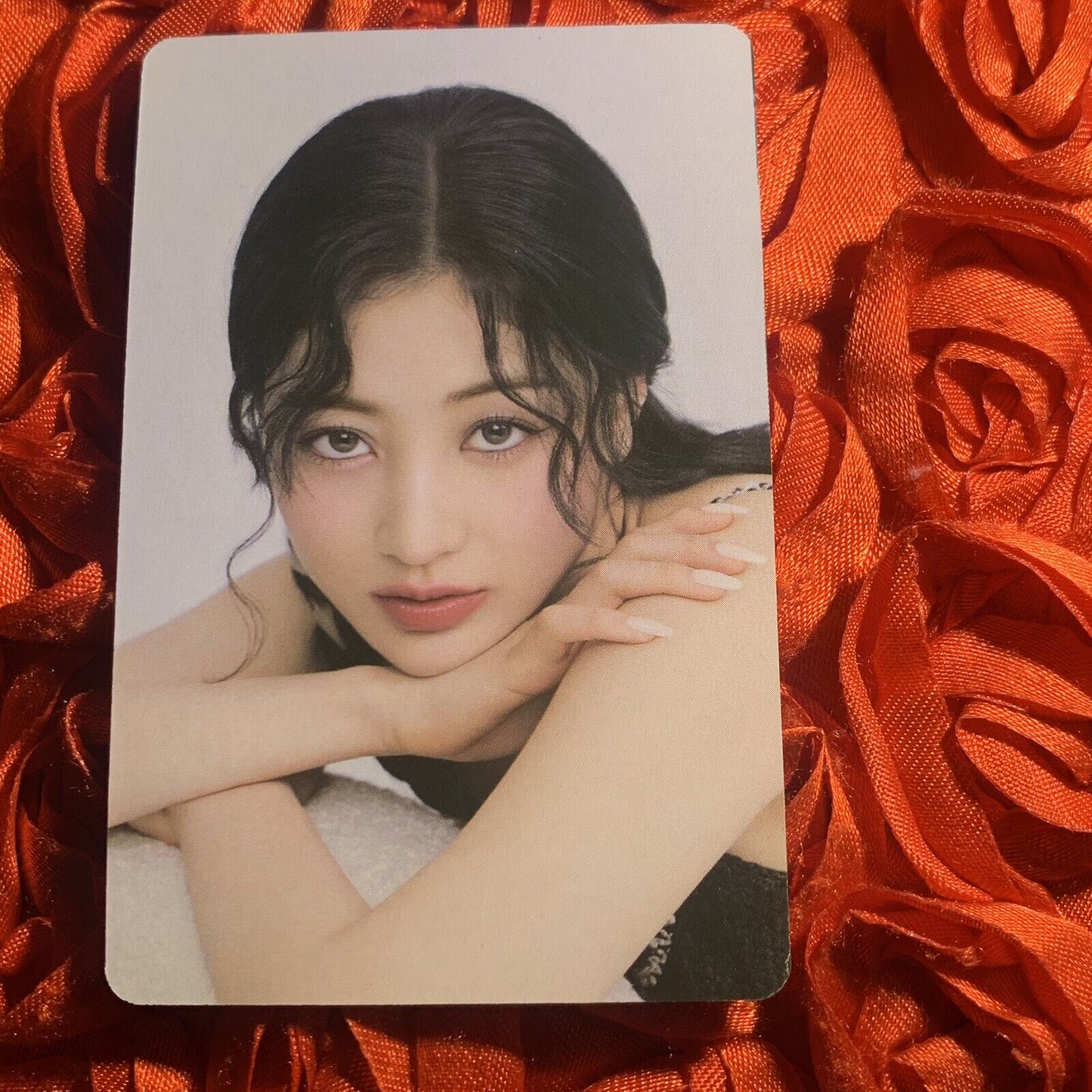 Jihyo TWICE 2024 Suits Celeb K-pop Girl Photo Card Glam