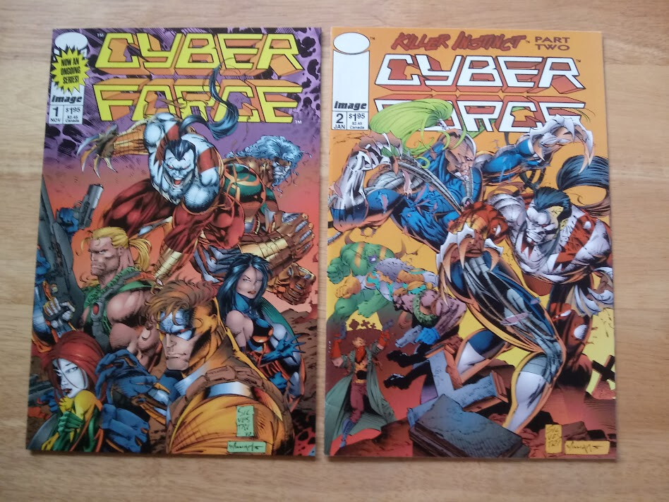 Cyberforce Vol. 2  #1 and #2 (1993) Image, Silvestri, 1st Prints, Near Mint 9.0