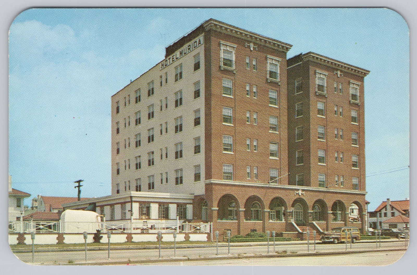 Hotel Murida 75 East Broadway Long Beach NY Long Island New York Postcard 1950s