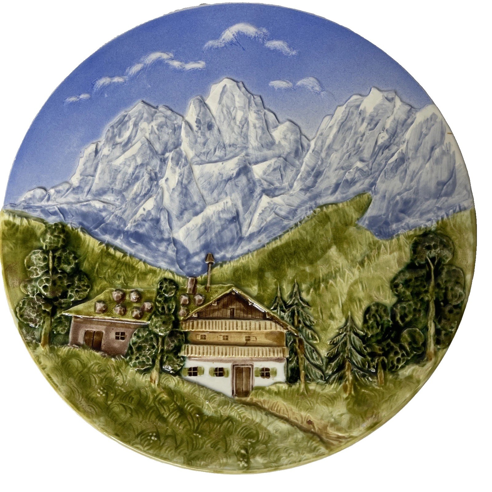 Alpine Chalet West Germany Collector Wall Plate 9\