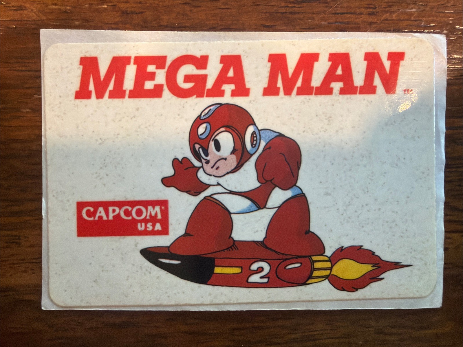 Nintendo NES Mega Man Capcom USA Promo Sticker Megaman 2 Excellent Condition