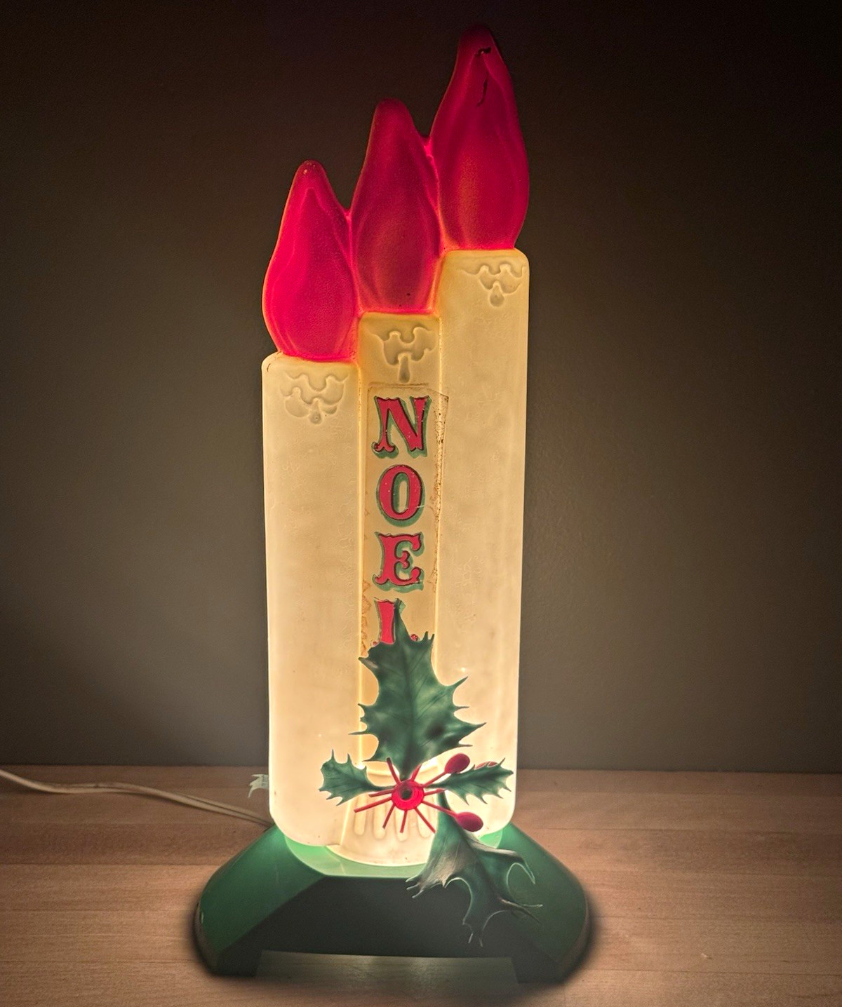 Vintage Empire Noel Candle Table Lamp Christmas Indoor 13”