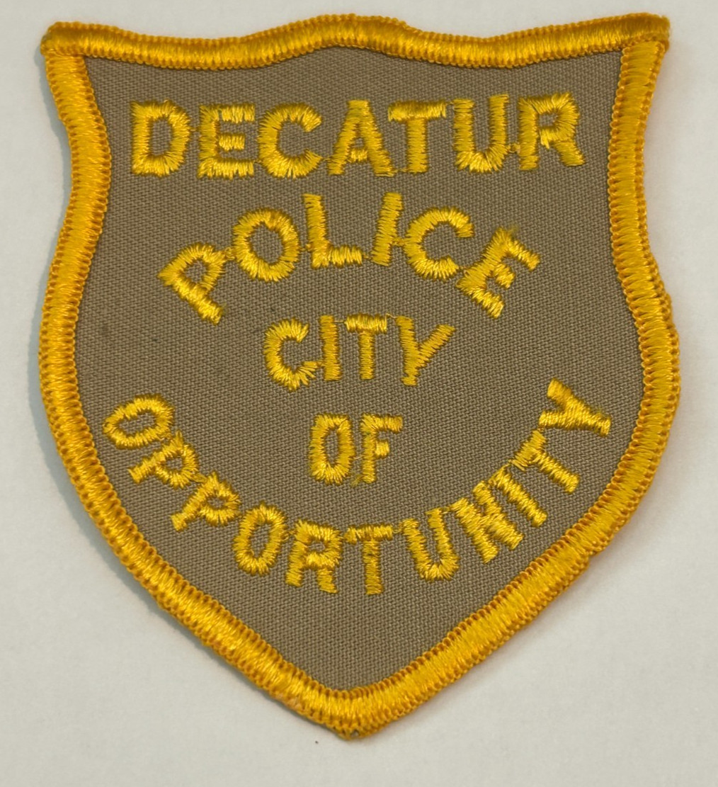 Vintage Decatur Alabama Police Patch Unused