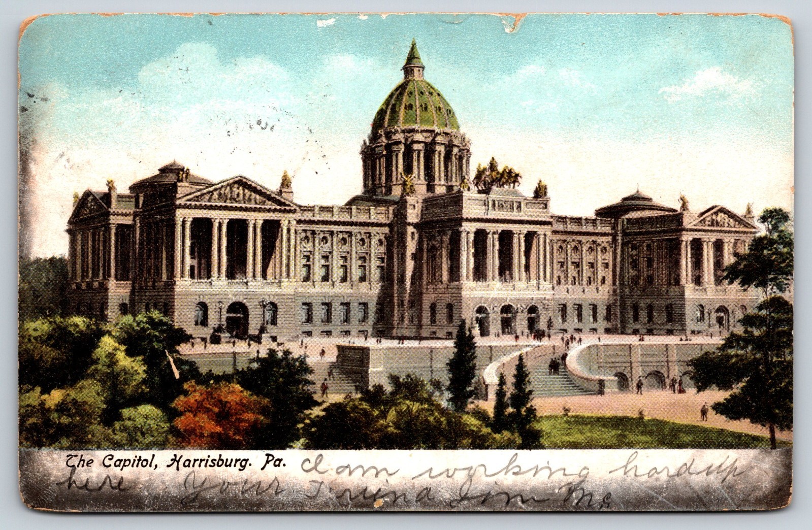 Harrisburg, Pa., The Capitol, Vintage Postcard from Year 1901-1907 Harrisburg, Pa., The Capitol, Vintage Postcard from Year 1901-1907
