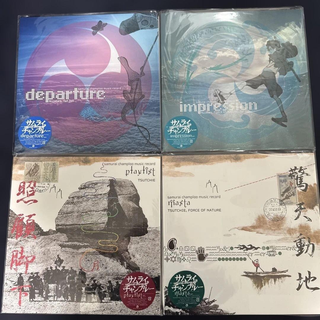Samurai Champloo Music Record Depature Impression Masta Playlist LP Vinyl Set