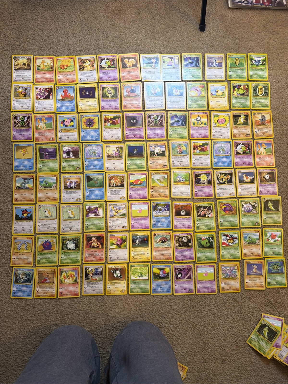 Rare Vintage Pokemon Card Bundle lot Non-holo (96)