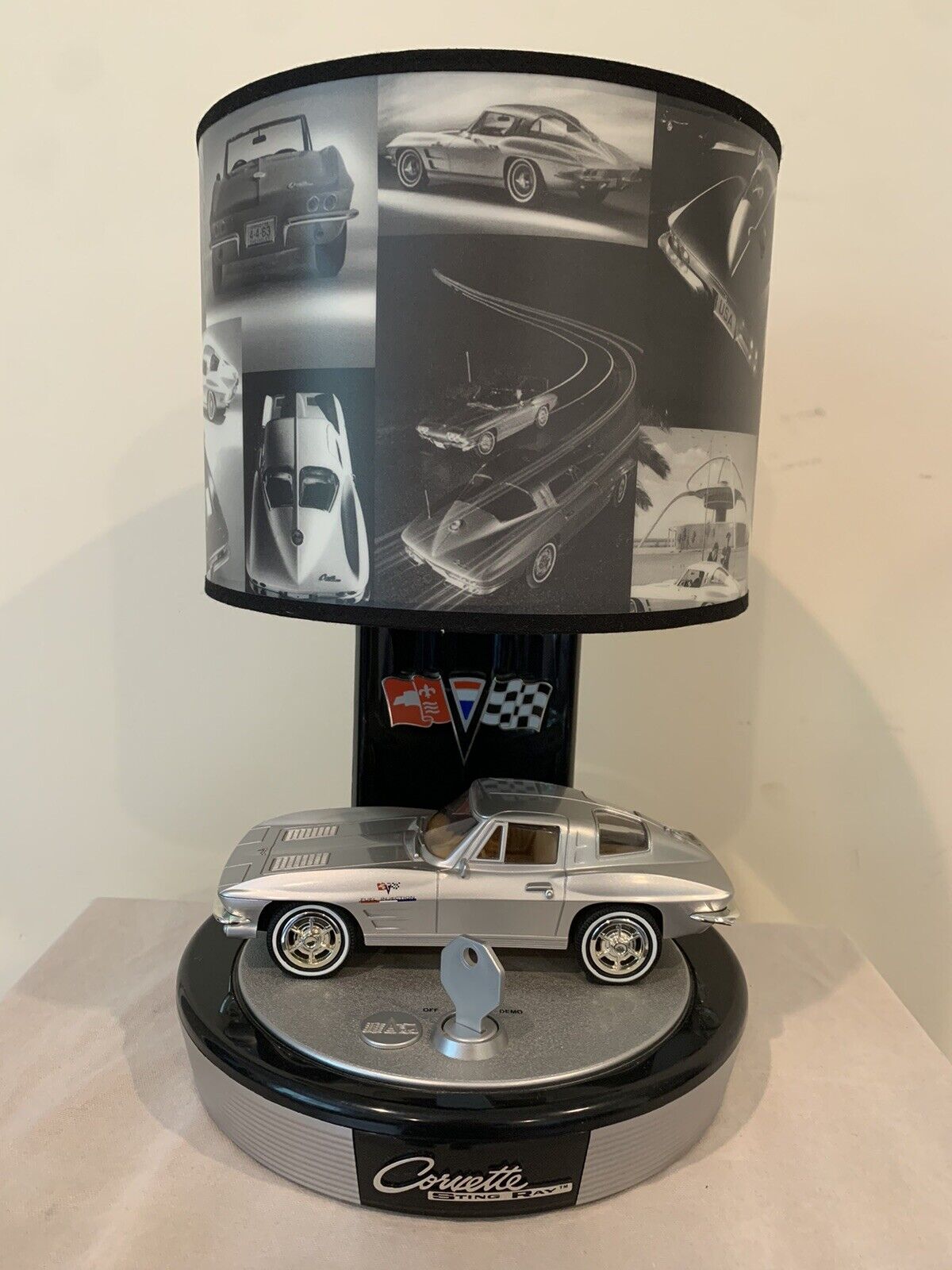 1963 Corvette Stingray Desk Table Lamp Light Works Ignition Shifting Sound
