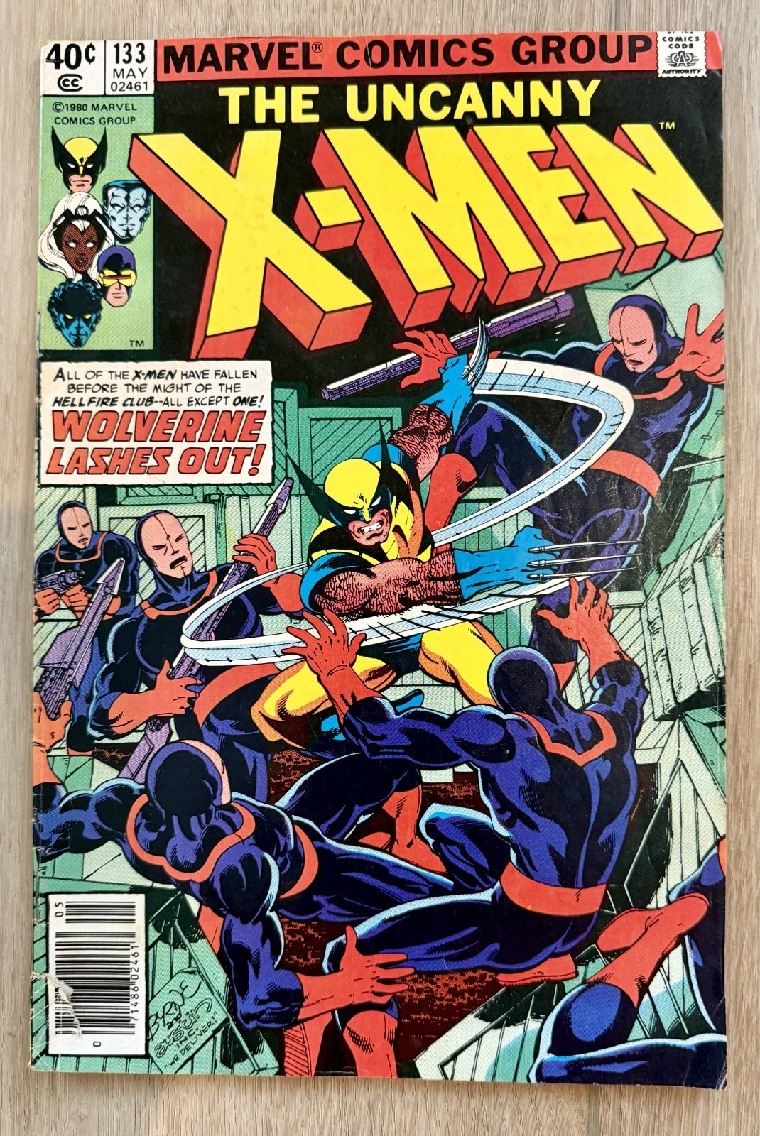 Uncanny X-Men #133 (Marvel 1980) - Fine - Wolverine Solo - Newsstand