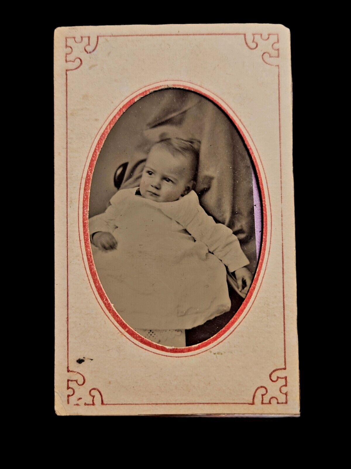 Baby Hidden Mother Tintype Photograph