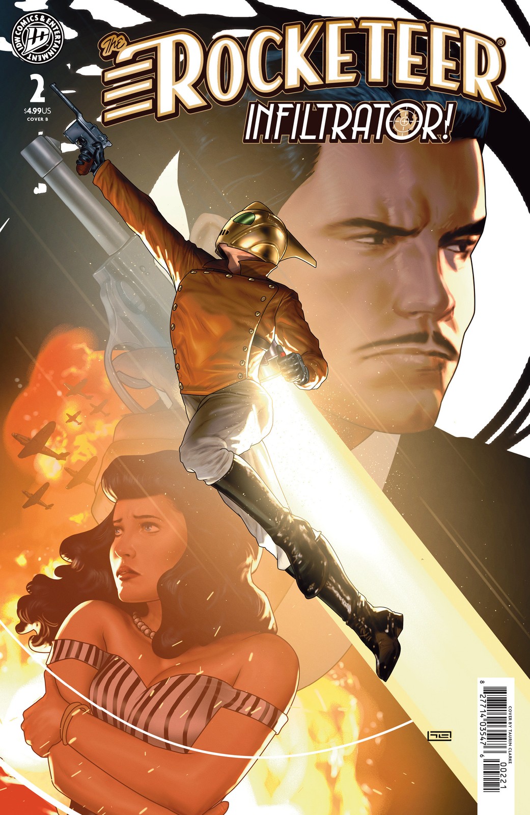 The Rocketeer Infiltrator #2 CVR B Clarke 8/26/26 Idw Publishing