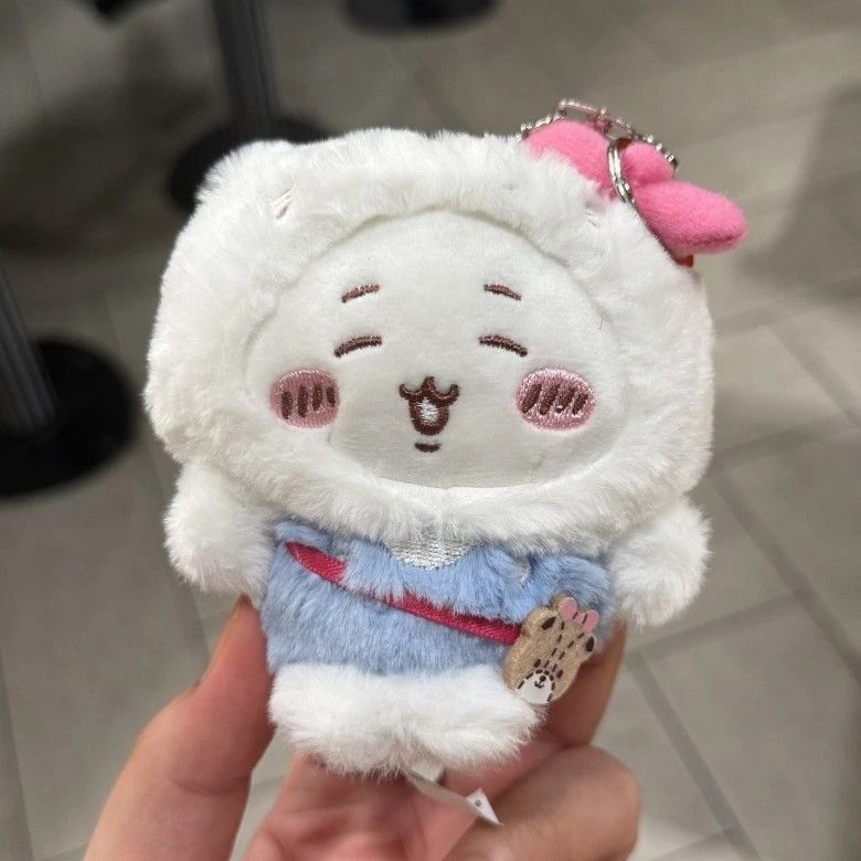 Chiikawa Usagi Hachiware Furuhonya Momonga Head Covering Keychain Plush Doll NEW Chiikawa Usagi Hachiware Furuhonya Momonga Head Covering Keychain Plush Doll NEW