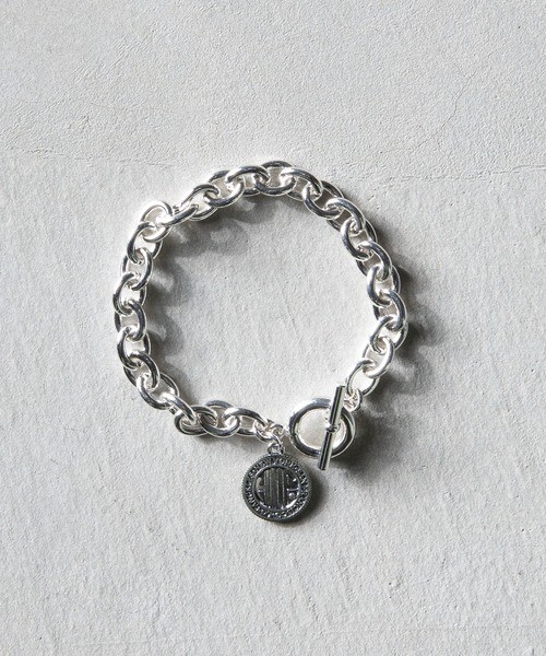 HUF Men\'s Silver Bracelet L/XL 0.8cm Wide 21.5cm Wrist Stylish Jewelry