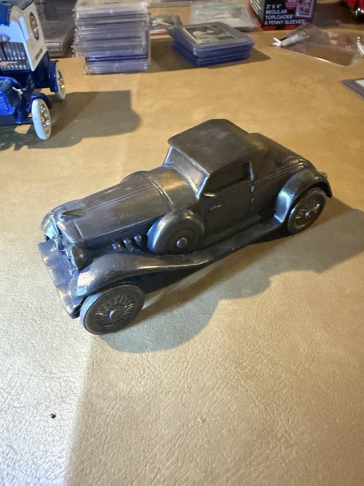 Vintage 1974 Banthrico 1930 Duesenberg Cast Metal Car Coin Bank Promo Chicago