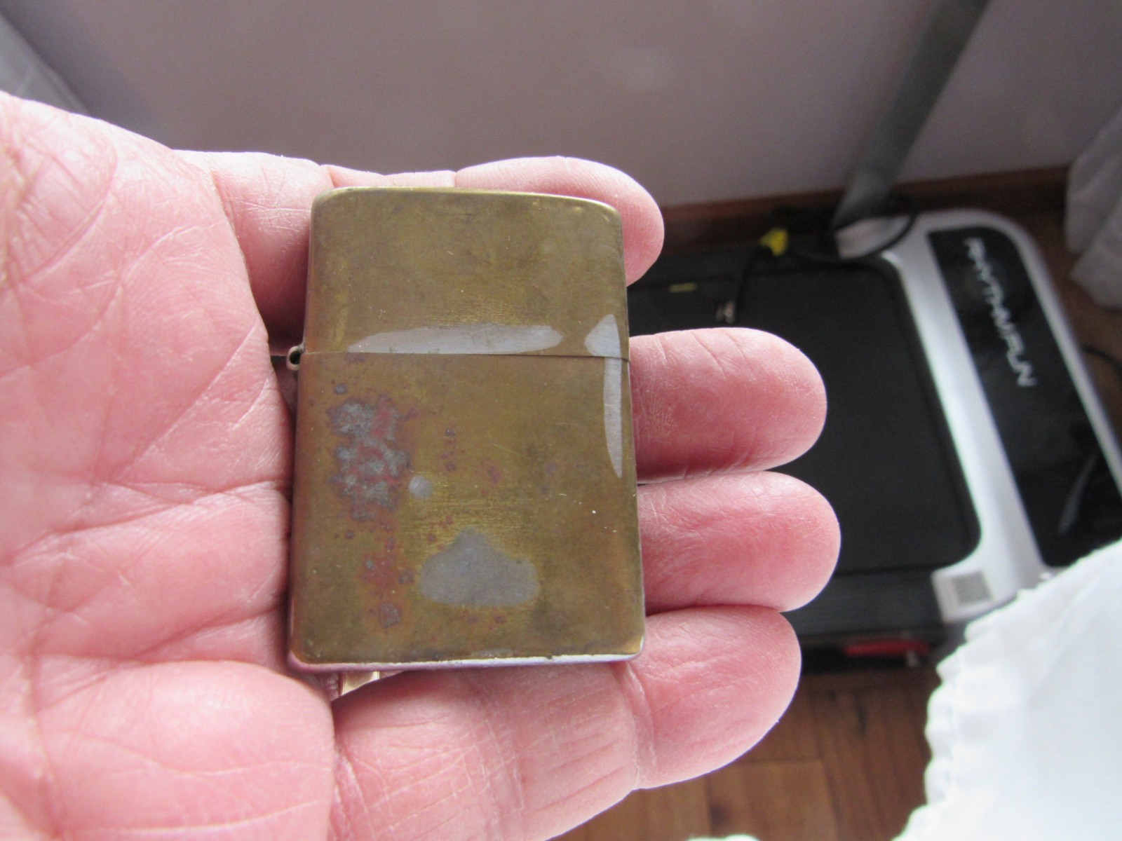 Vintage Pre-Owned 2517191 Zippo Cigarette Lighter Street Chrome 1956