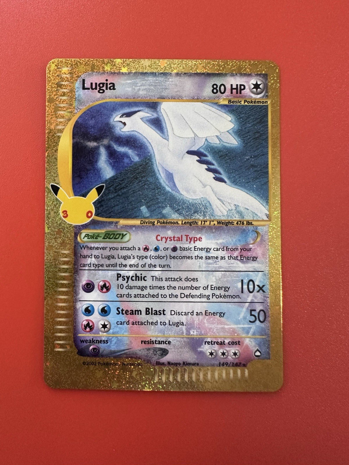 Lugia 149/147 30th Anniversary Celebrations Lugia 149/147 30th Anniversary Celebrations