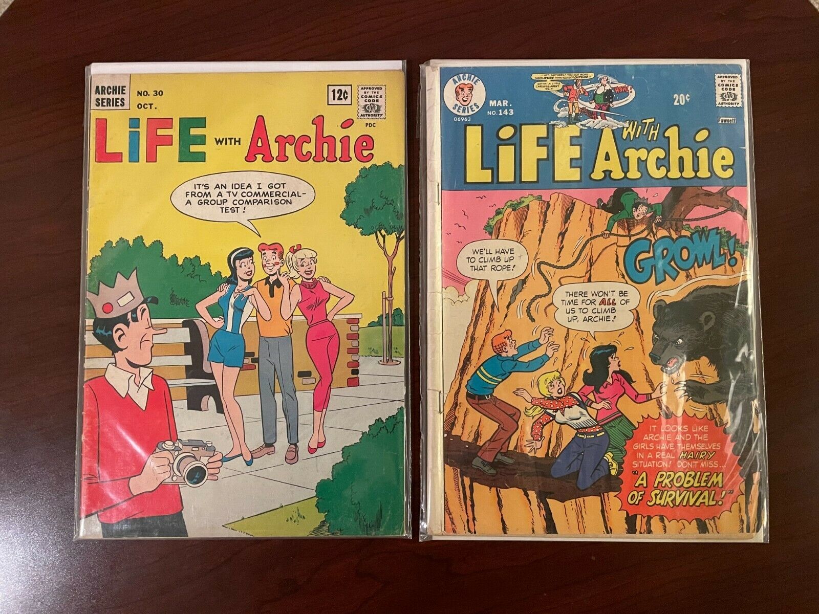 (lot of 2 comics) Life with Archie #30 & #143 (1964 & 1974)
