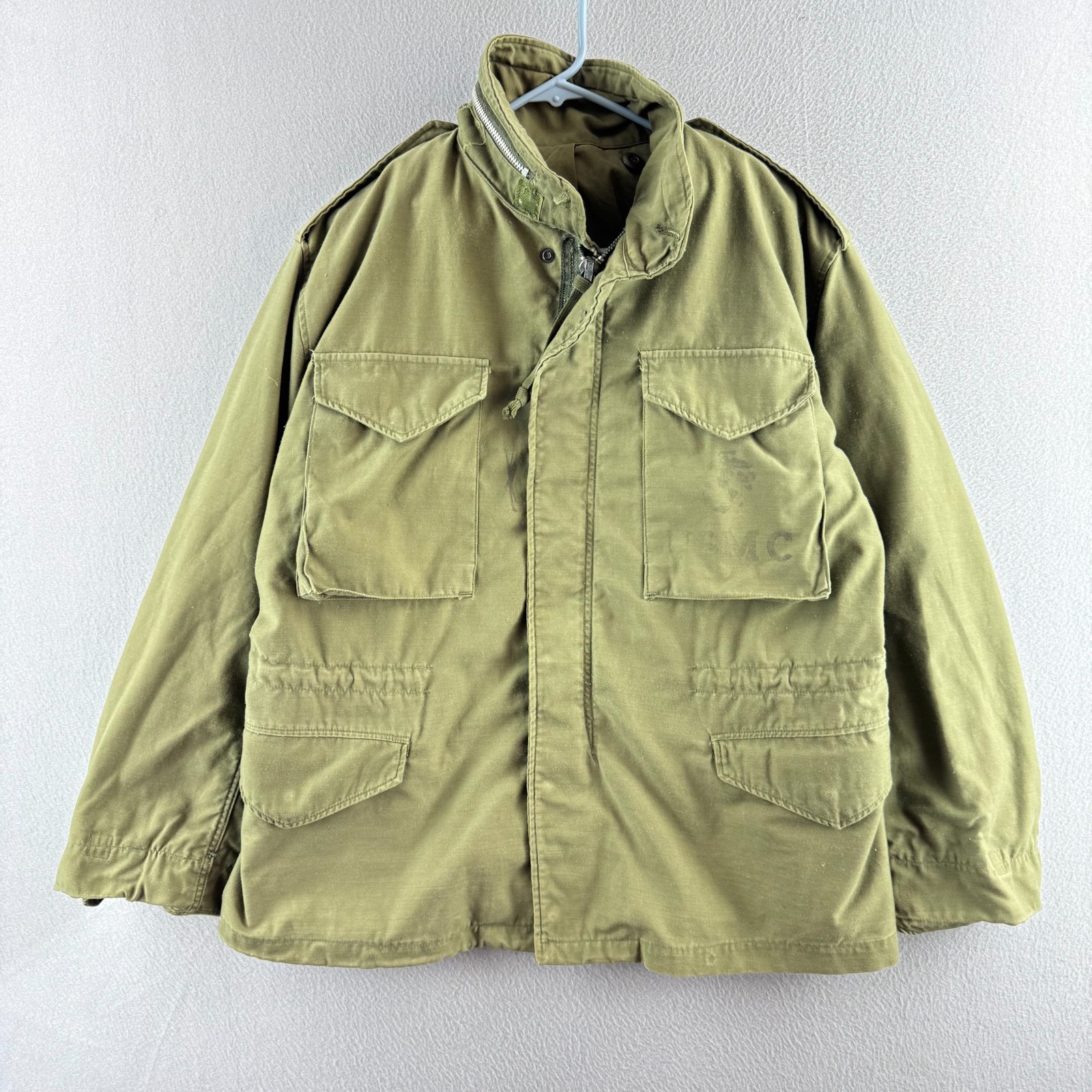 Vintage M-65 Jacket Mens Medium Short 60s 1969 Vietnam War Coat Field OG-107