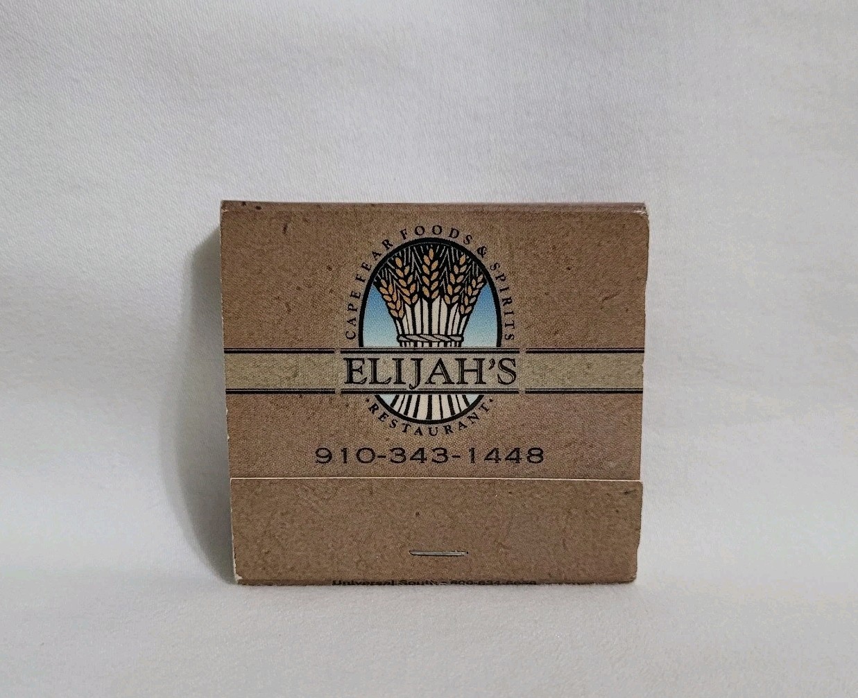 Vintage Elijah\'s Pilot House Restaurant Matchbook Wilmington NC Advertising Full