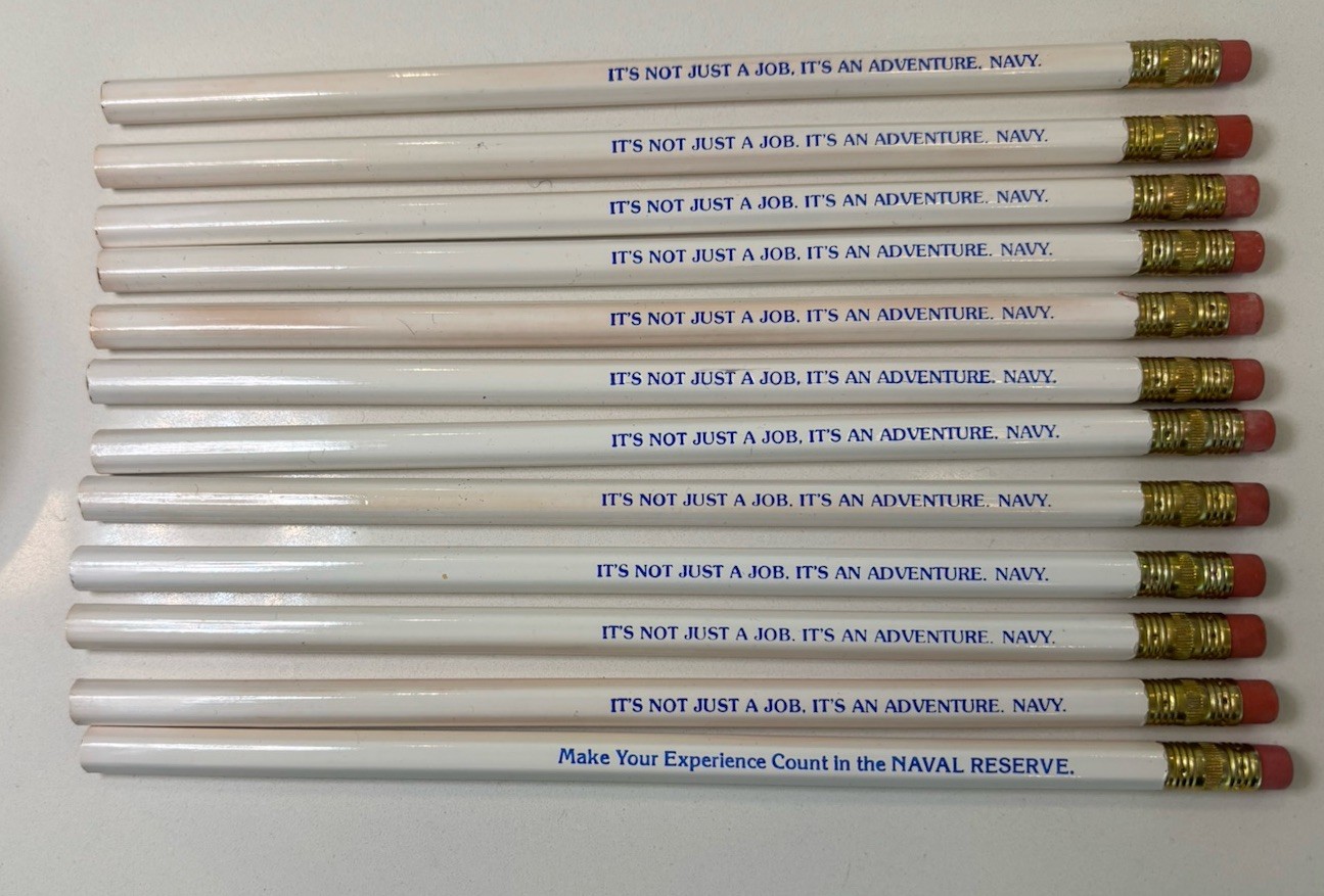 12 Vtg 1970s 1980s US Navy Recruiting Pencils - Not Just A Job
