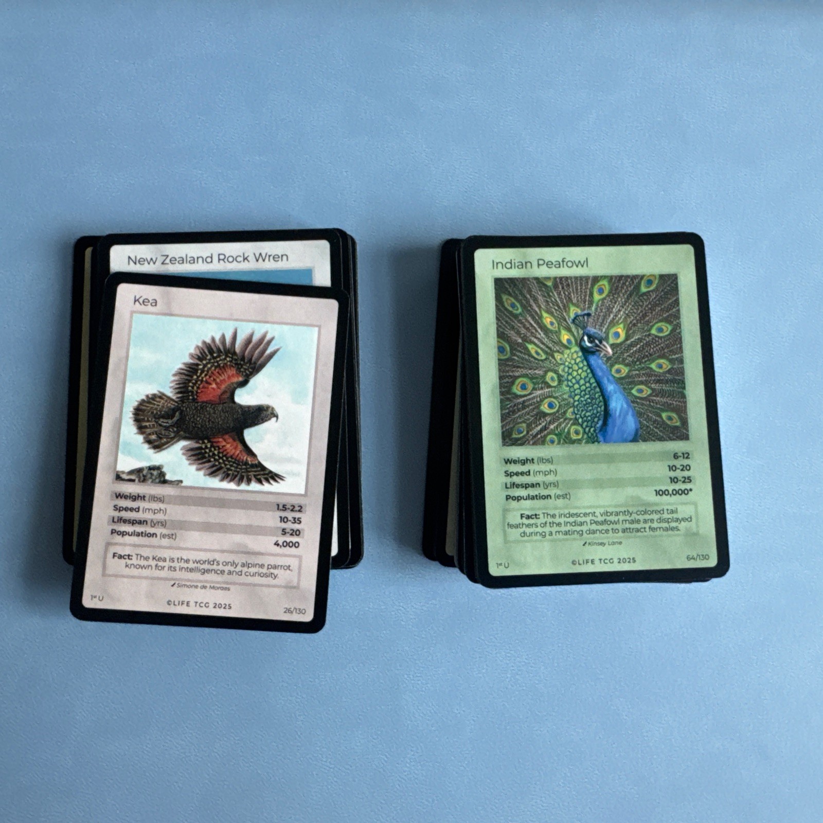 Life TCG Birds - Full Set all Commons And Uncommons - 26-130. 1st Edition