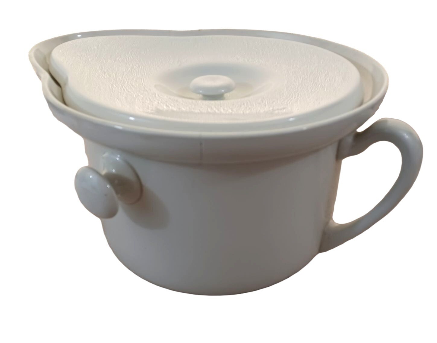 Lg Carters Commode Porc Chamber Pot New Cavendish's Invalid England Antique Vtg