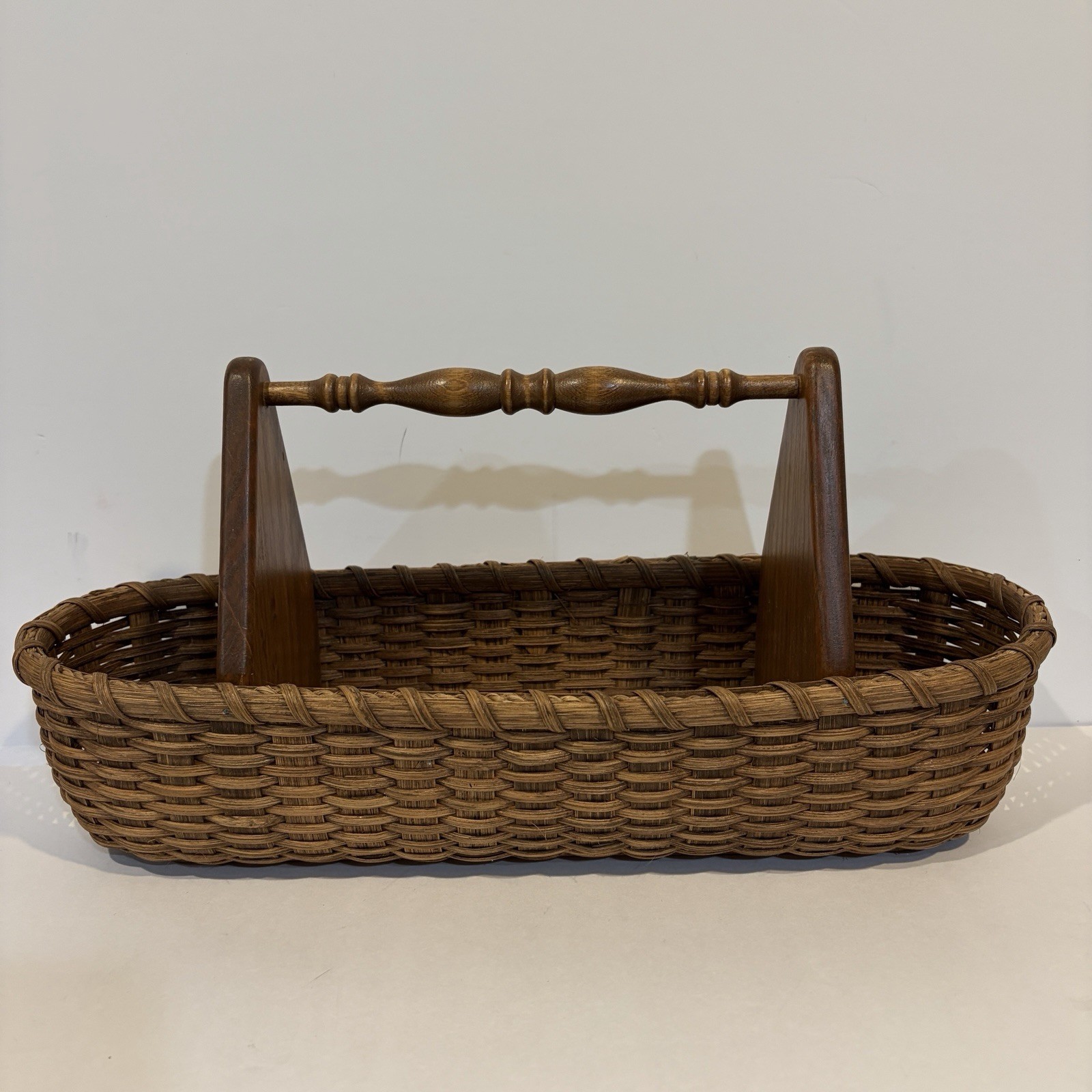 Basket Weavers' Workmate Barbara Gilbert Signed ‘97 Caddy Hand Made NC USA VTG