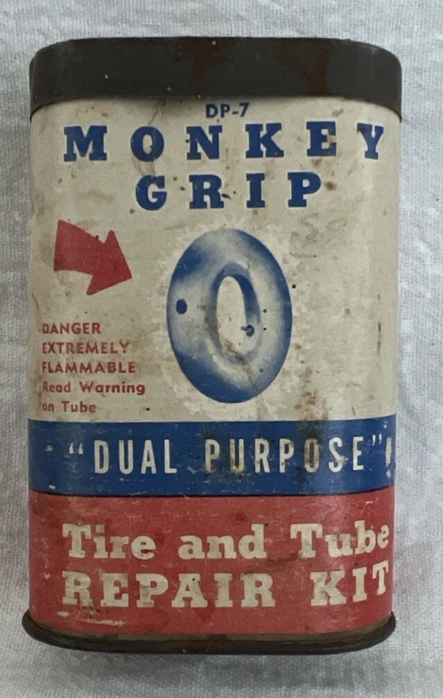 VTG DP-7 Monkey Grip Dual Purpose Tire & Tube Repair Kit # 3190 Empty 1940’s