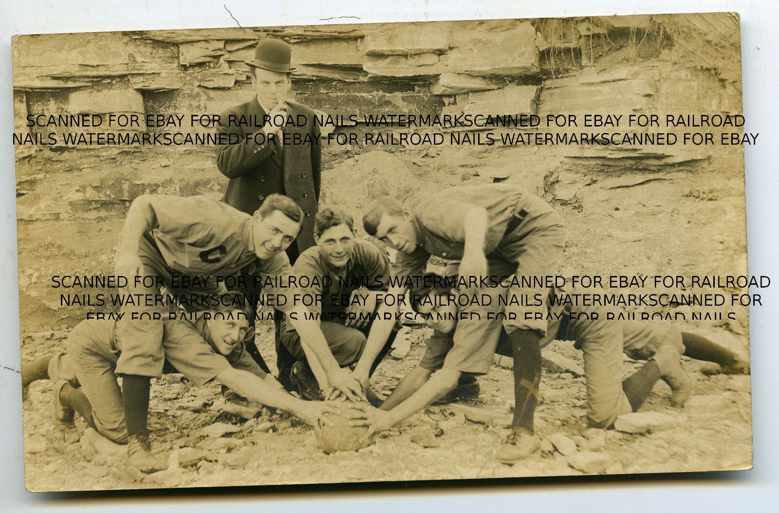 Ultra RARE 1908 Real Photo Coal City Indiana Postcard Football Team Near Spencer