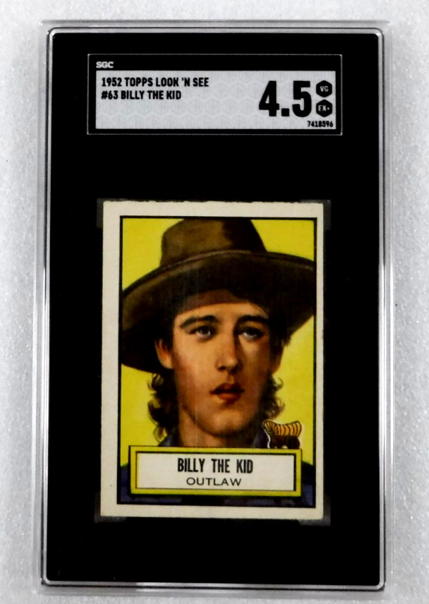 1952 Topps Look \'N\' Seen # 63 Billy The Kid SGC 4.5 VG-EX+