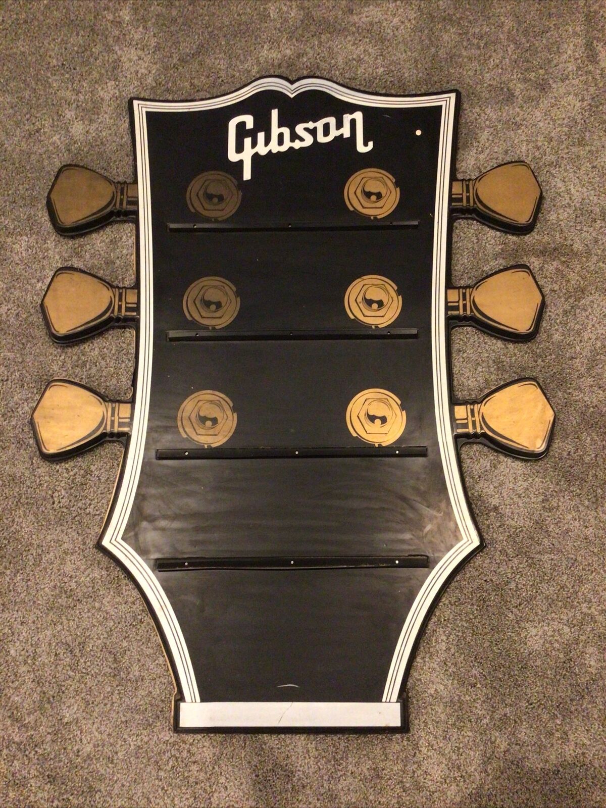 Vintage Gibson Guitar Neck Plastic Display 44 1/2” X 34” SUPER RARE