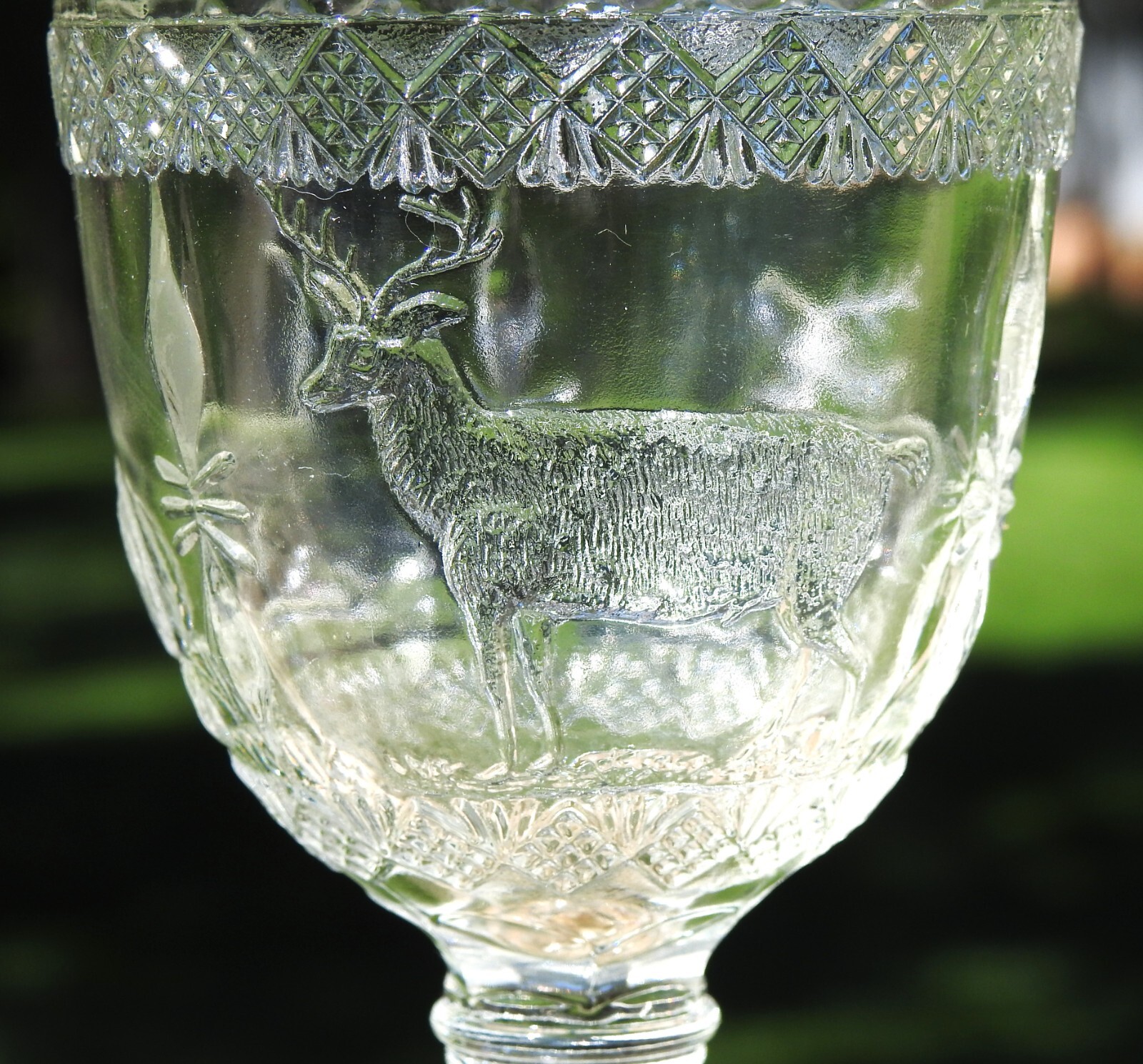 1880\'s EAPG Elk Buck & Doe Pattern Glass 6\ 1880\'s EAPG Elk Buck & Doe Pattern Glass 6\