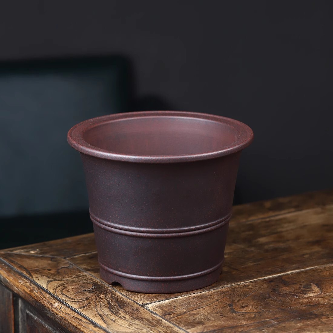 8.4in Vintage Chinese Yixing Zisha Plant Pot Collectible Artisan Craft Bonsai