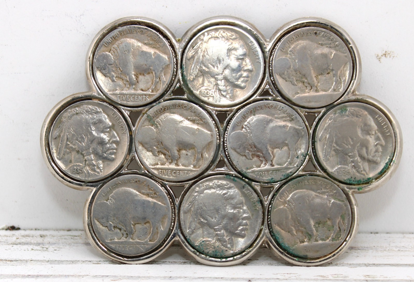 Vintage Buffalo Nickel Belt Buckle